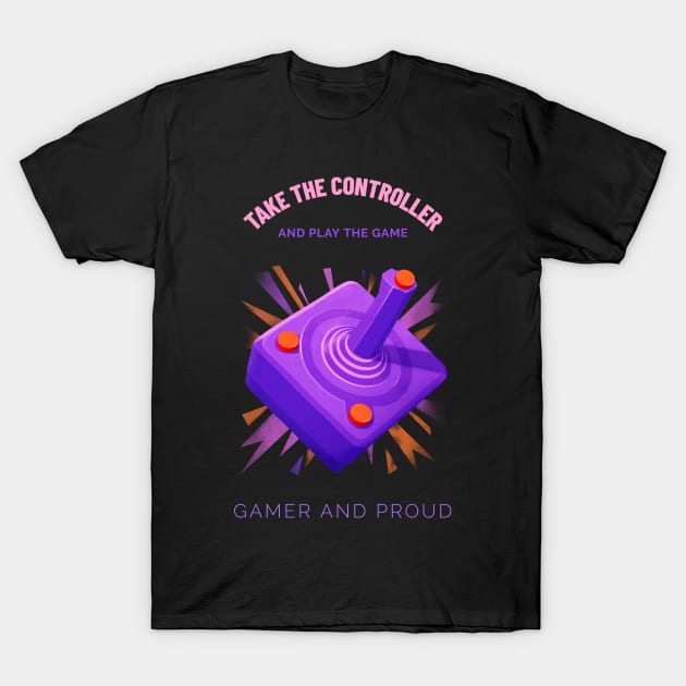 Controller for Gamer - Awesome Art and Drawing for Gamers T-Shirt by LetShirtSay